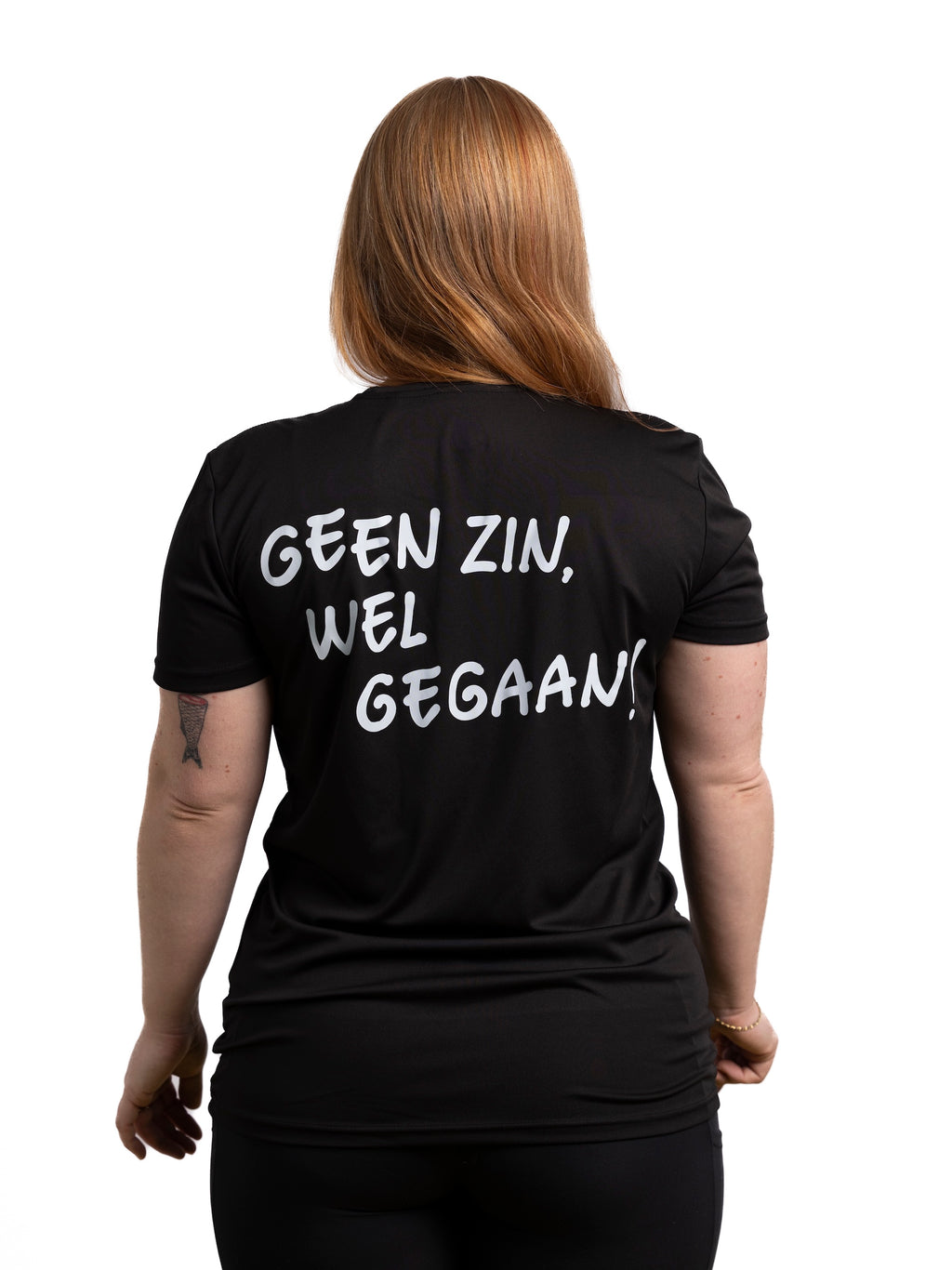 Black sport T-shirt: Geen zin, wel gegaan!