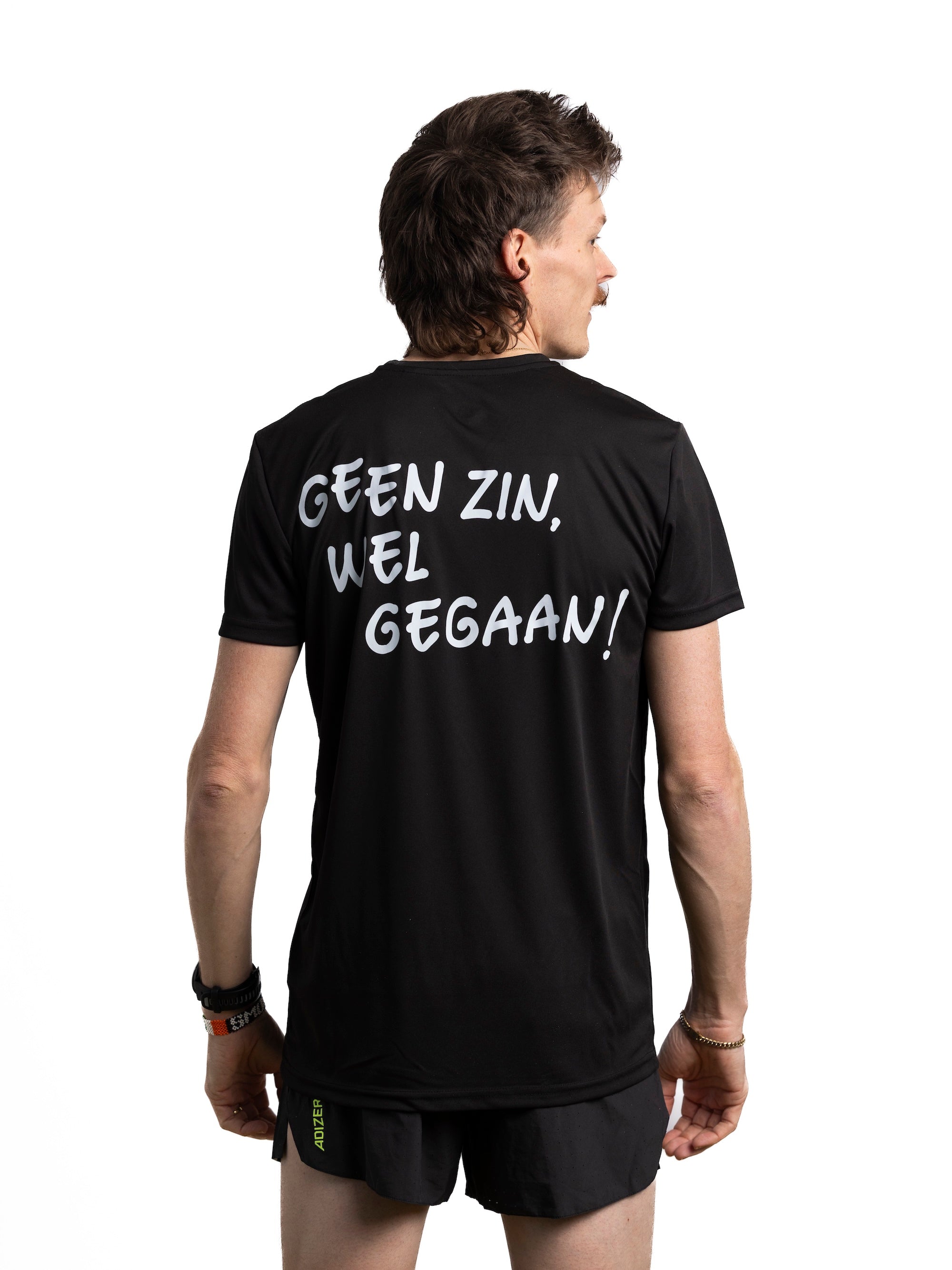 Black sport T-shirt: Geen zin, wel gegaan!