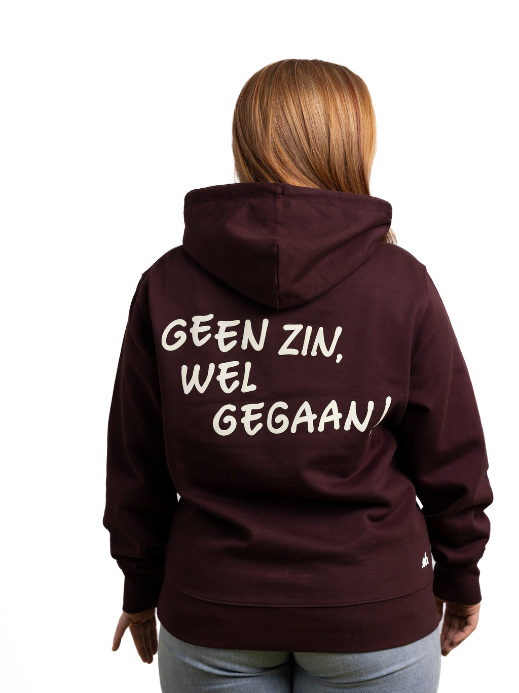 Red Brown eb. Hoodie Geen zin, wel gegaan!