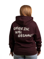 Red Brown eb. Hoodie Geen zin, wel gegaan!