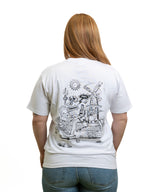 Wit T-shirt: Run by Emiel